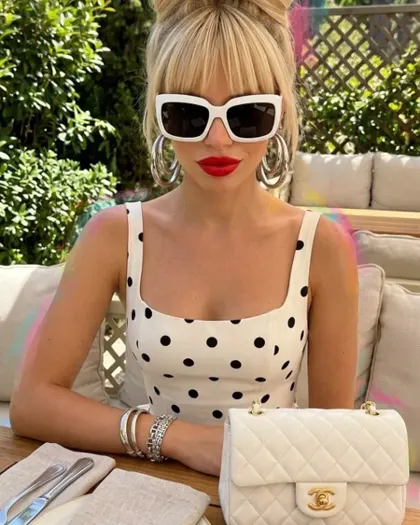Black quilted Chanel handbag used as an inspection example