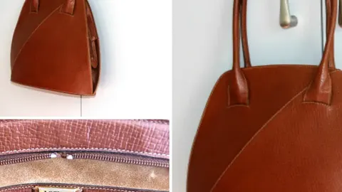 Loewe bag illustrating its materials, construction and design