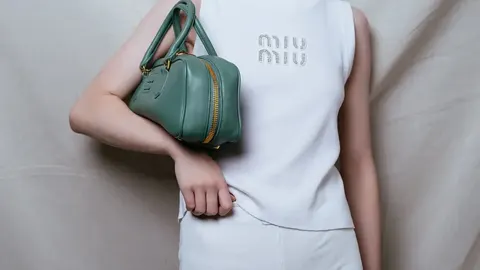 Miu Miu bag illustrating its materials, construction and design